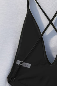 Women's Sexy Cross-Back Thin Straps V-neck Swimsuit