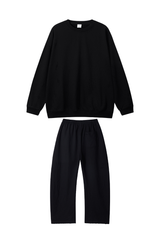 Women's Fall Set:Relaxed Pullover And Drawstring Sweatpants