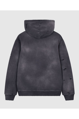 Unisex Fall 100% Cotton Distressed Ripped Hoodie