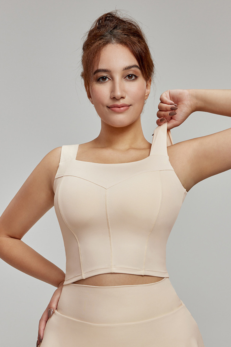 Plus Size Women Medium-Impact Waist-Slimming Sport Tank Top