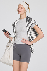 Ribbed Slim Racer-Tee