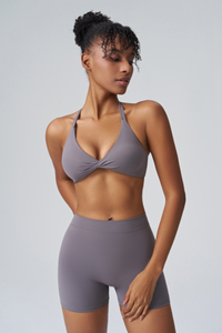 Women’s Sports 2-Piece Set: Triangle Cup Bra & Sports Shorts