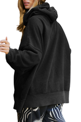 Hooded, relaxed-fit casual sweatshirt