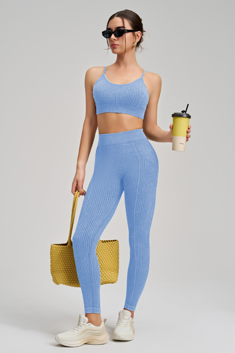 Seamless Peach Butt Yoga Pants Set