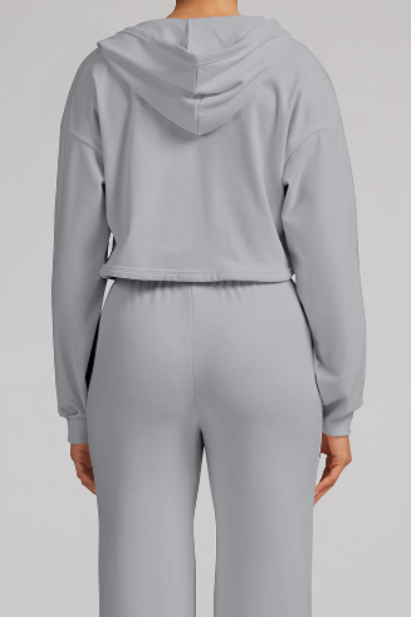 De Rong sports-style hoodie