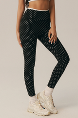 Women's Athletic Polka Dot High Waist Yoga Leggings