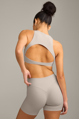 Women's Yoga Sets: Cutout Back Top and High Waist Shorts