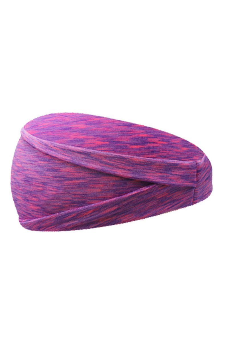 Women's Wide Multi-Color Elastic Sweat-Wicking Sports Headband