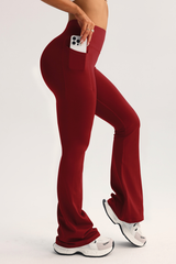 Women's High-Waist Pocket Butt-Lifting Yoga Flare Pants