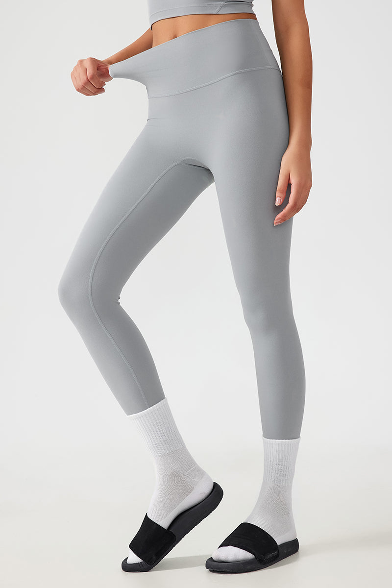 Women Free Size Nude Hip Lifting Shaping Fitness 9/10 Yoga Pants