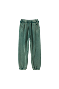 Unisex Fall Fleece Wax Dyed  Vintage Athletic Jogger