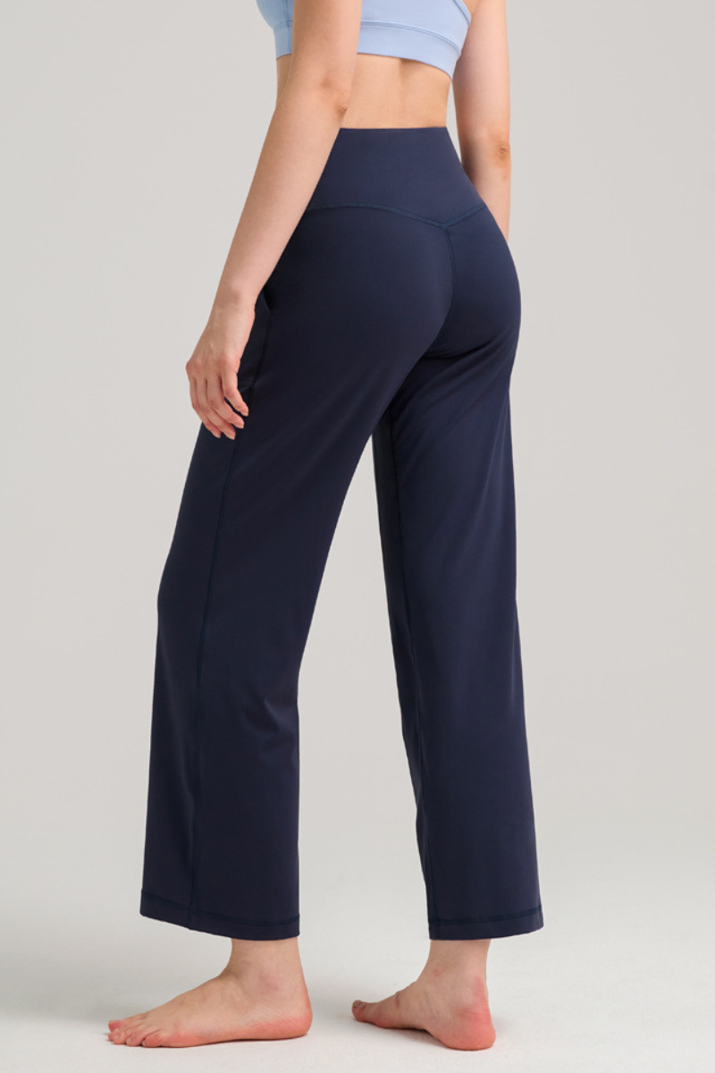 Women's Summer High-Waist Wide-Leg Sports Yoga Pants