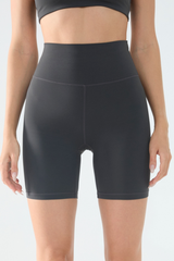 Women's Athletic Colorful Print High-Waist Biker Shorts