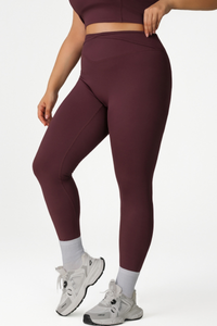 Women's Plus Cross Waist Yoga Pants - Nude Feel Peach Lift