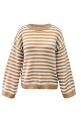 Women's Fall/Winter Knit Striped Knit Color Block Sweater