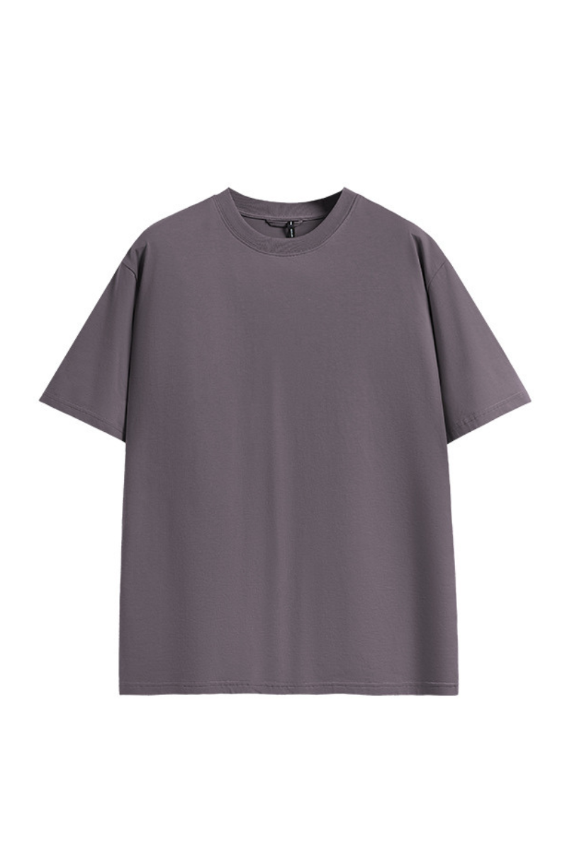 Men's Cooling Solid Quick Dry Drop Shoulder Loose Fit T-Shirt