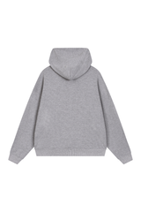 Unisex Fall Boxy Fit Waffle Texture Pullover Relaxed Hoodie
