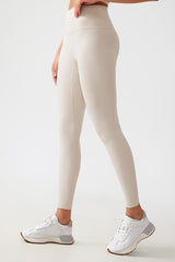 Women Free Size Nude Hip Lifting Shaping Fitness 9/10 Yoga Pants