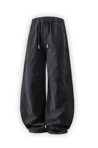 Men's Fall Vintage Washed Versatile Wide Leg Scimitar Pants