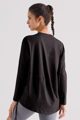 Women's Summer Loose-fit Drawstring  UV Protection Sport Top