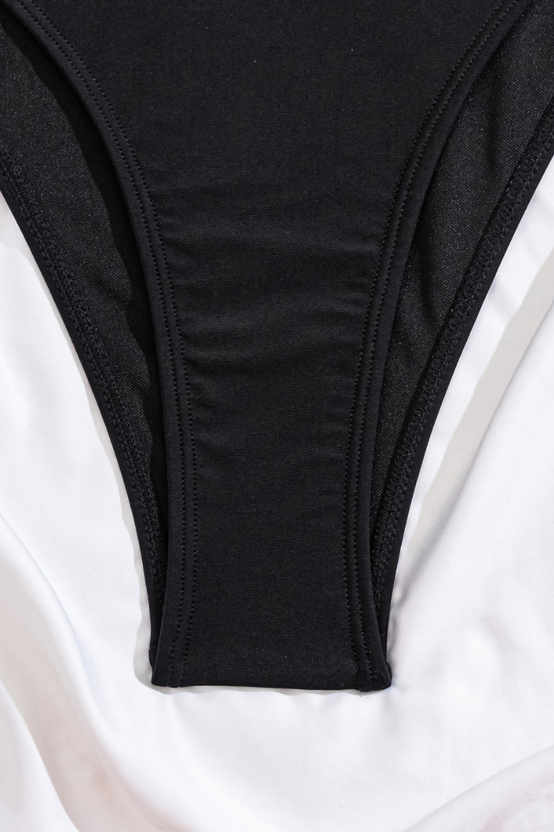 Women's V-neck Cross Back Solid Sexy Swimsuit