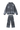 Unisex Vintage Fall Set: Washed Hoodie & Wide-Leg Sweatpants
