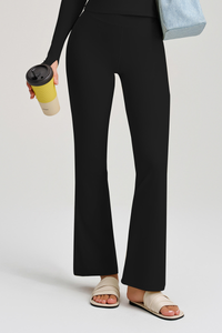 High-waist, seamless fitness pants