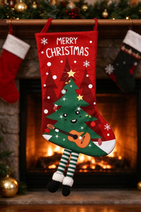 Xmas Gift Bag Cute 3D Leg Design Christmas Decorations