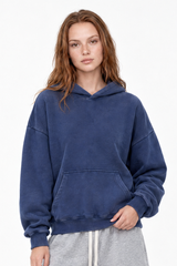 Women's 100% Cotton Winter 430G Heavyweight Loose Hoodie
