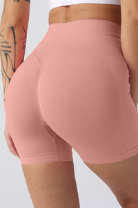 Women's Athletic Pleated Buttocks Lift Slim Shorts