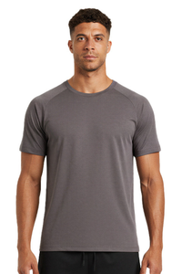 Men's Summer 100% Cotton Crew Neck Quick Dry  Sports T-shirt