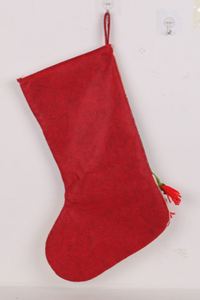 Christmas Decorations Large Sock With Reindeer Doll