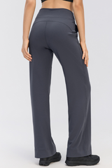 Women's Drapey Drawstring Waist Straight-Leg Casual Pants