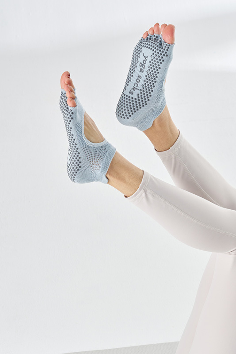 Women's Mesh Breathable Open-Toe Yoga Grip Five-Toe Socks