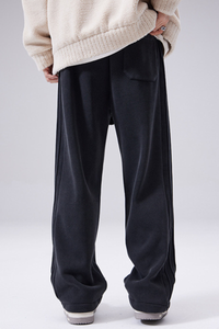 Men drawstring wide-leg relexd sweatpants