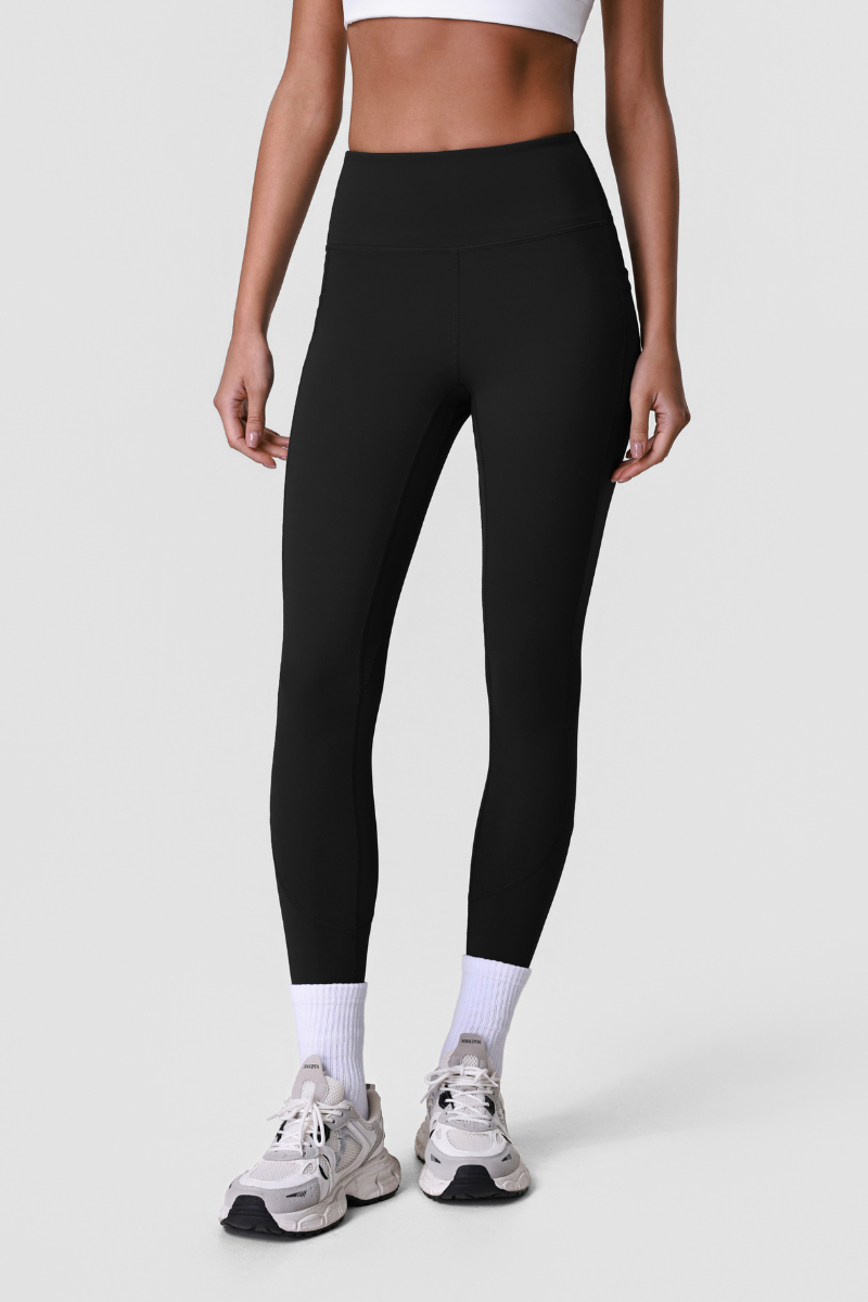 Women's Sports Side Pocket Hip-Lifting Solid Yoga Leggings