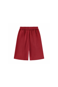 Unisex Fall Elastic Waistband Relaxed Wide Leg Sweatpants