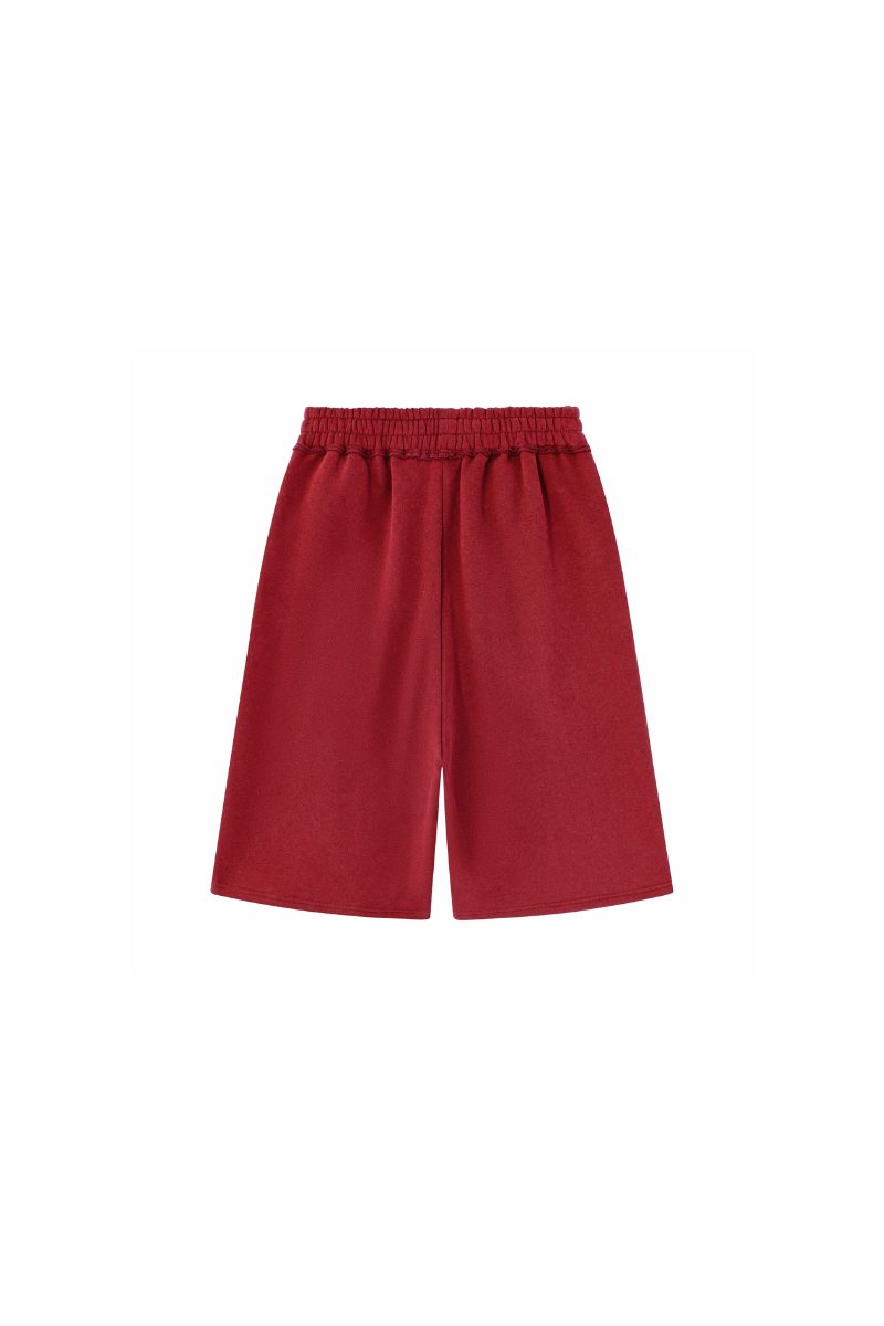 Unisex Fall Elastic Waistband Relaxed Wide Leg Sweatpants