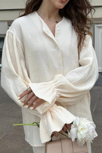 Lantern-style sleeve top set