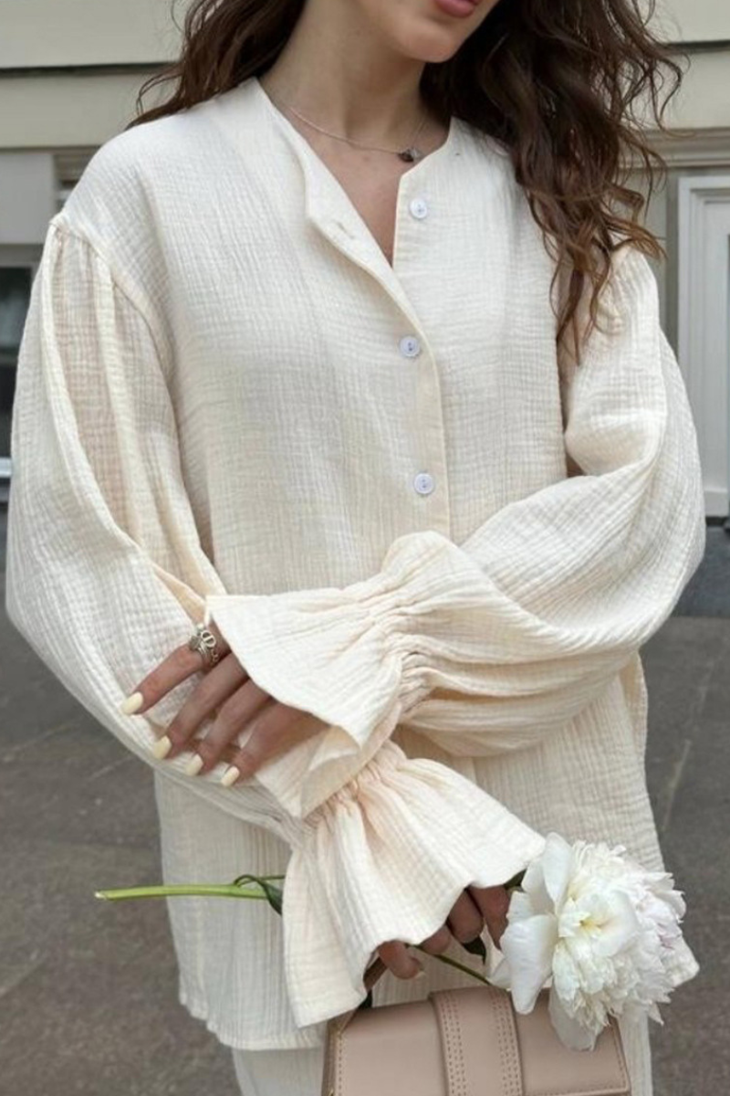 Lantern-style sleeve top set