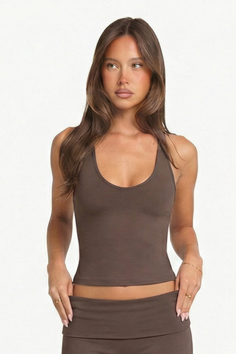 Women's Athletic V-neck Halterneck Tank Top