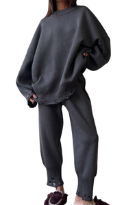 Cracked-out sweater set