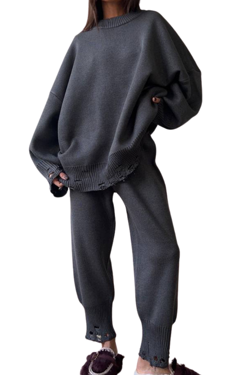 Cracked-out sweater set