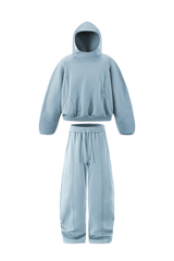 Unisex Fall Set:Relaxed Fleece Hoodie And Sweatpants