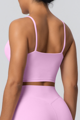 Women's Athletic U-neck Slim Shoulder Strap Bra