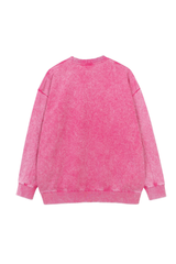 Unisex Fall Washed Vintage Drop Shoulder Relaxed Pullover