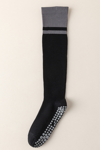 Non-Slip Grippy Dots Knee-High Yoga  Pilates Socks