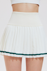 Women's College-Inspired High-Waist Pleated Mini Sport Skirt