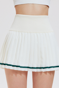 Women's College-Inspired High-Waist Pleated Mini Sport Skirt