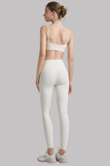 Women's Thin-Strap Bra And No Front Seam Lycra Leggings Sets